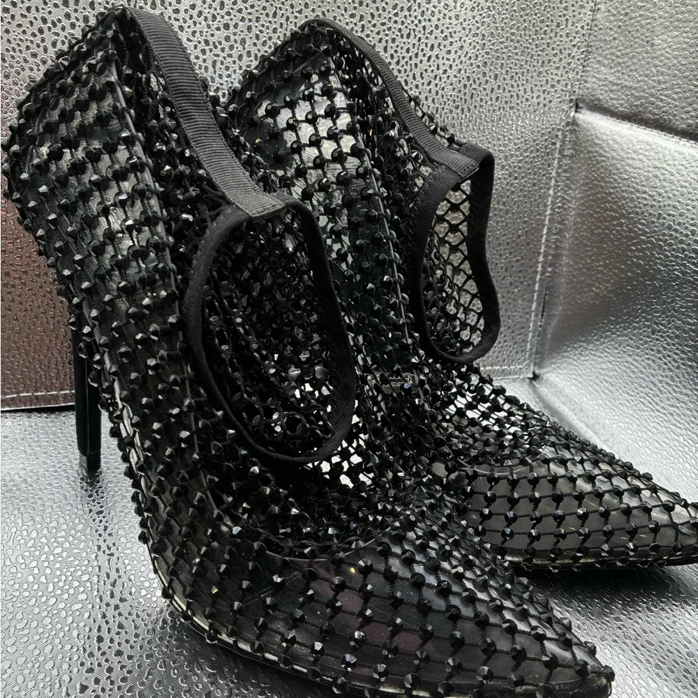 JLO Jennifer Lopez x REVOLVE Bronx Bootie in Black - Picture 4 of 11